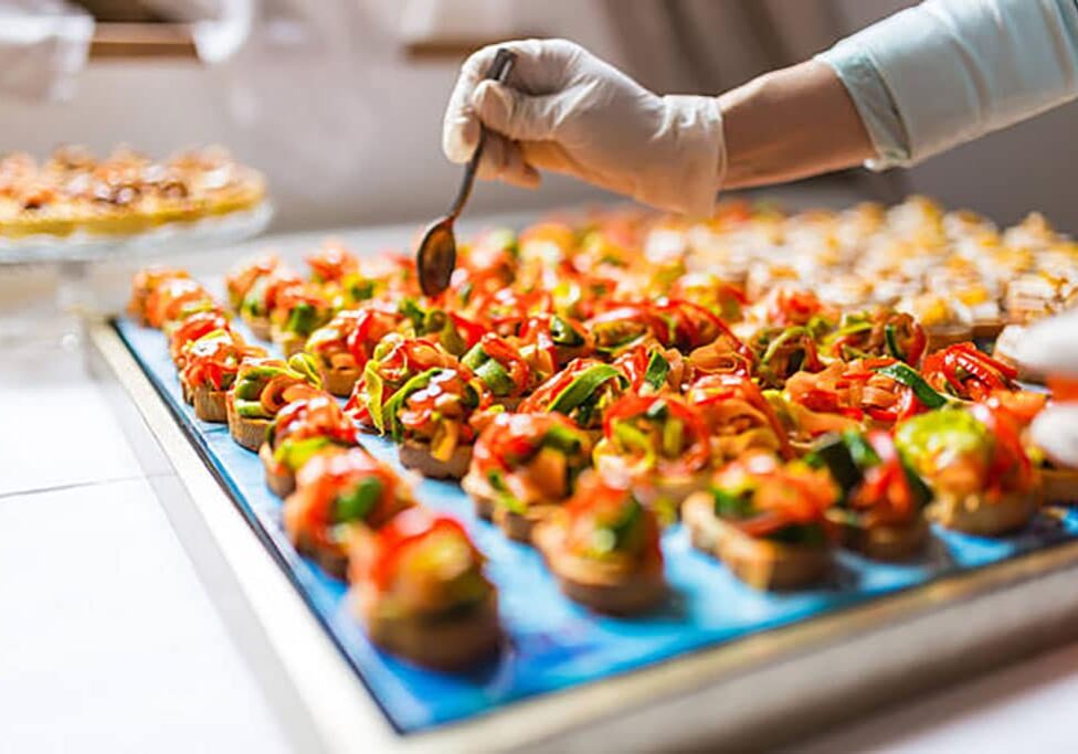 Food preparation during the event
